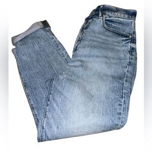 LOFT High Waist Boyfriend Jeans Medium Wash Women's Size 28/6 Petite NWT